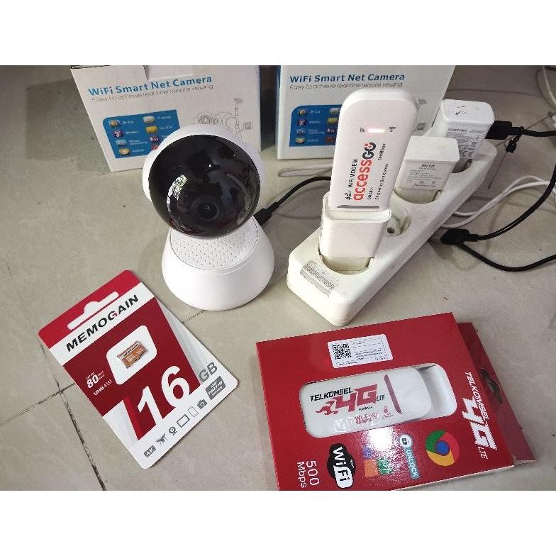 NEW Paket Cctv WiFi Pantau Jarak Jauh di HP dimanapun Berada Tinggal isi Kartu Data [terbaik][terlar