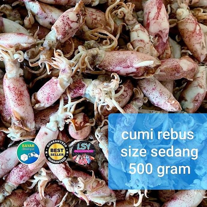 

Cumi Asin Rebus /Sotong Rebus Size Sedang 500Gr