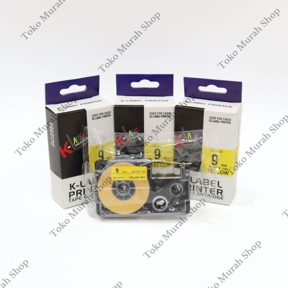 

Label K-Label / Label Tape K-Label KZ-9YW 9MM Kuning