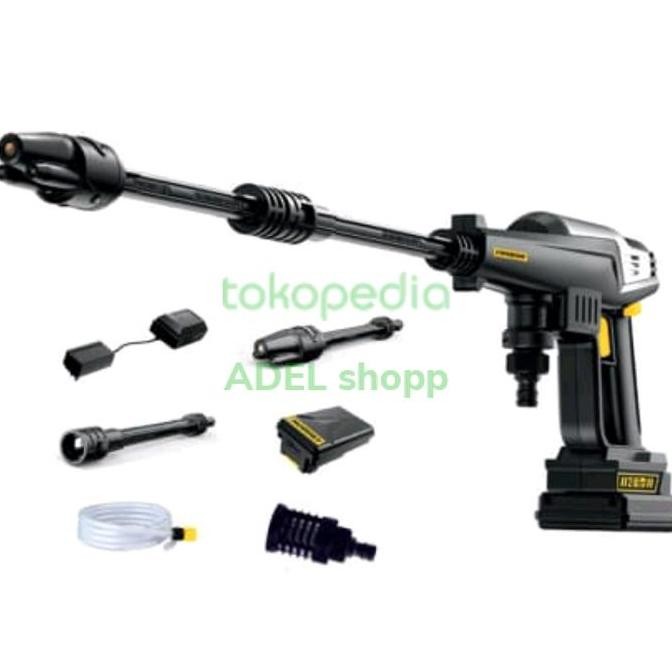 Mesin Steam Cuci Mobil & Motor Krisbow High Pressure Cordless 20 Volt
