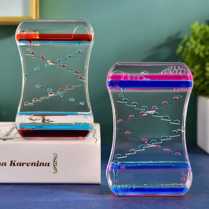 DRIP OIL HOURGLASS MOTION BUBBLE JAM PASIR TETESAN MINYAK HIASAN RUMAH