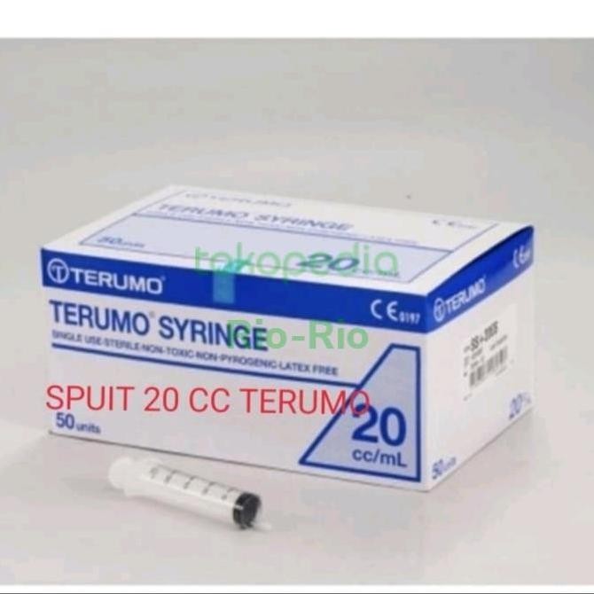 Spuit 20cc/ml / Syringe 20 cc/ml without needle Terumo
