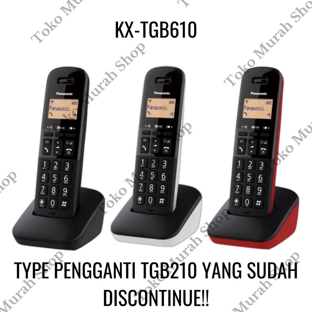 Telepon Wireless Panasonic KX-TGB610 Telpon Rumah KX-TGB610 Panasonic