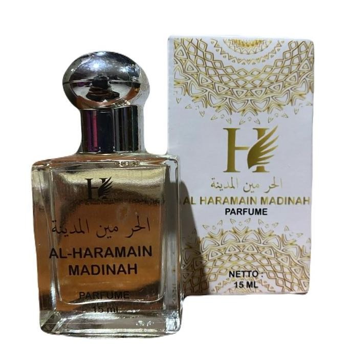 parfum al haramain madinah 15ml asli bibit murni