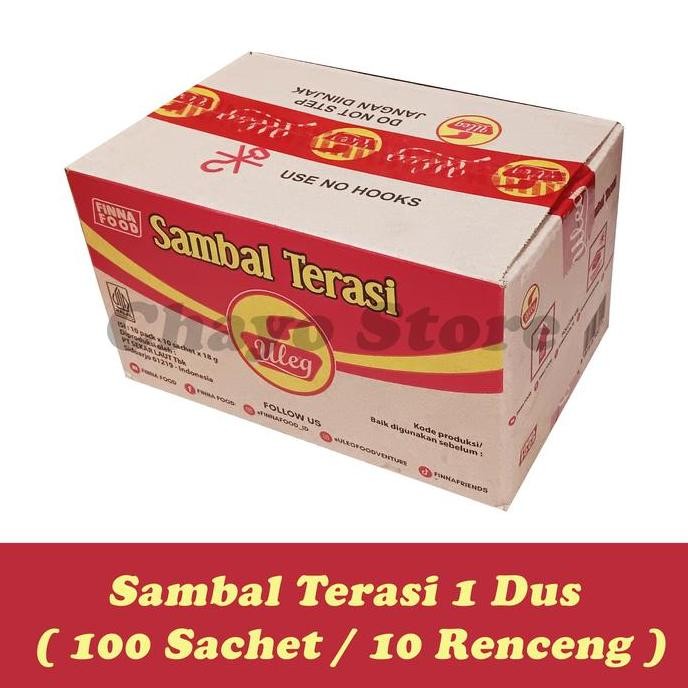 

Finna Sambal Uleg Sachet 10 Renceng ( 1 Dus / 100 Sachet ) Terasi Rawit Pedas Geprek Rendang Udang FinnaFood alu