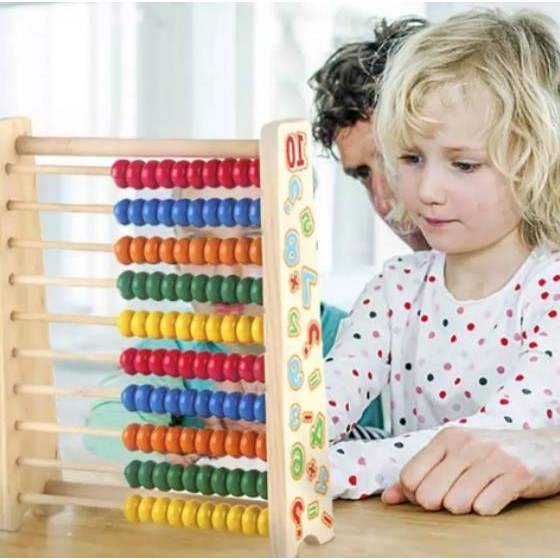 Mainan Edukasi Kayu Sempoa Berhitung Abacus