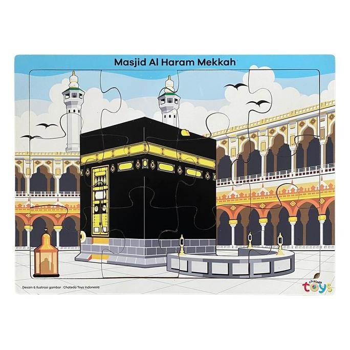 Puzzle Masjid Al Haram Mekkah mainan Edukasi Chateda Toys