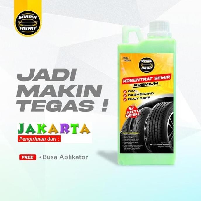 GARASI AGAN KOSENTRAT SEMIR Original 1 Liter Semir Ban Semir Jok Semir Dashboard Semir Doortrim Semi
