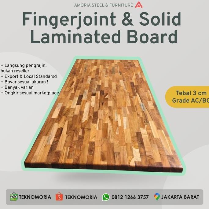 NEW FJL JATI, KARET, LINGUA, SONOKELING UNTUK DAUN MEJA KOMPUTER DAN KERJA ORI