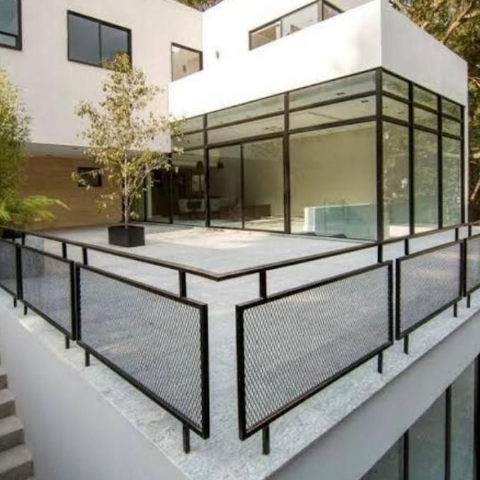 Railing Balkon Reling Tangga Pagar Pembatas Bahan Expanda Mes