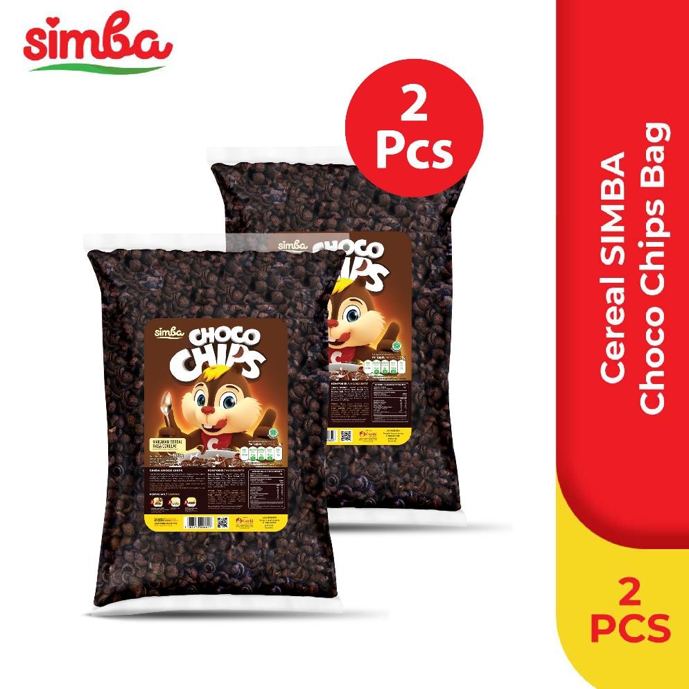

Choco Chips Cereal SIMBA - 2 Choco Chips Bag 950 gr Lebih Hemat