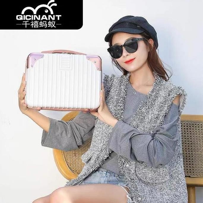 Beauty Case Koper Make Up Tas Bagasi Portabel Wanita Kotak Kecil