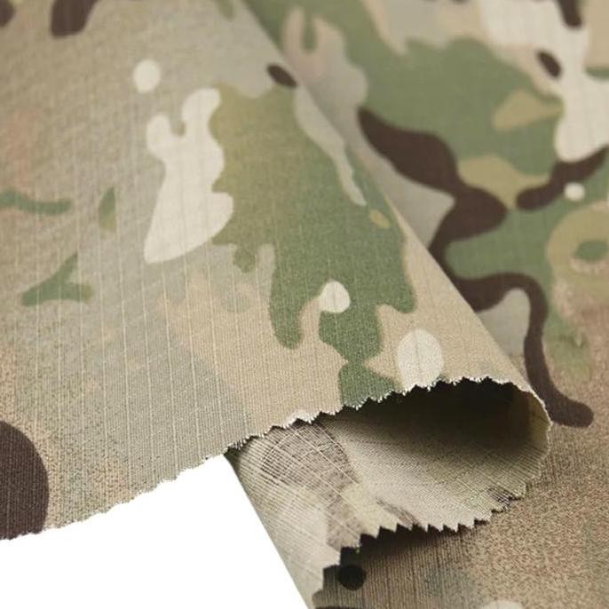 Bahan Kain Polycotton - Loreng Camo Fabric - Multicam