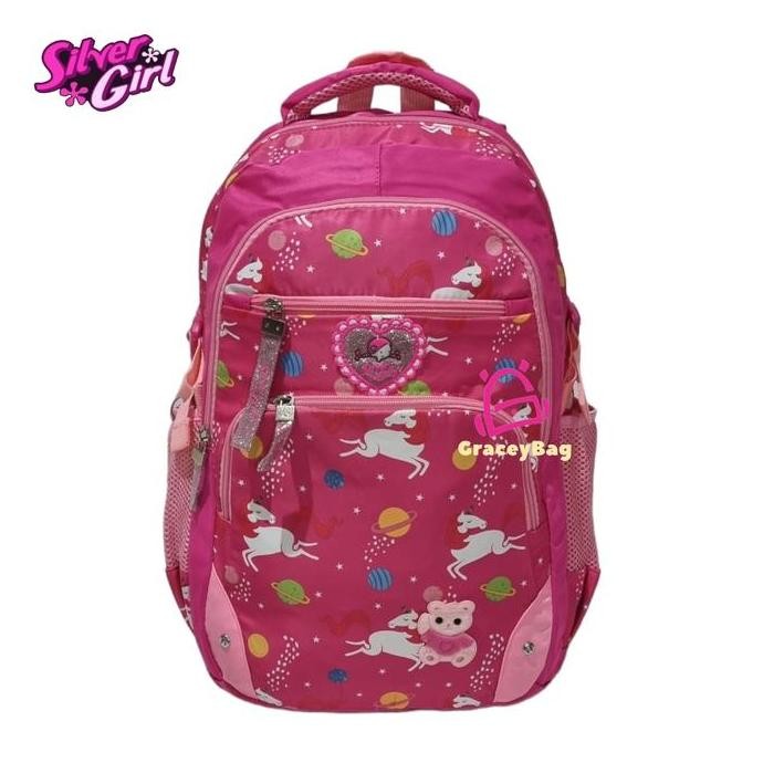 

Spesial Gracey Bag 73520S Tas Ransel Anak Perempuan / Remaja Silvergirl Unicorn