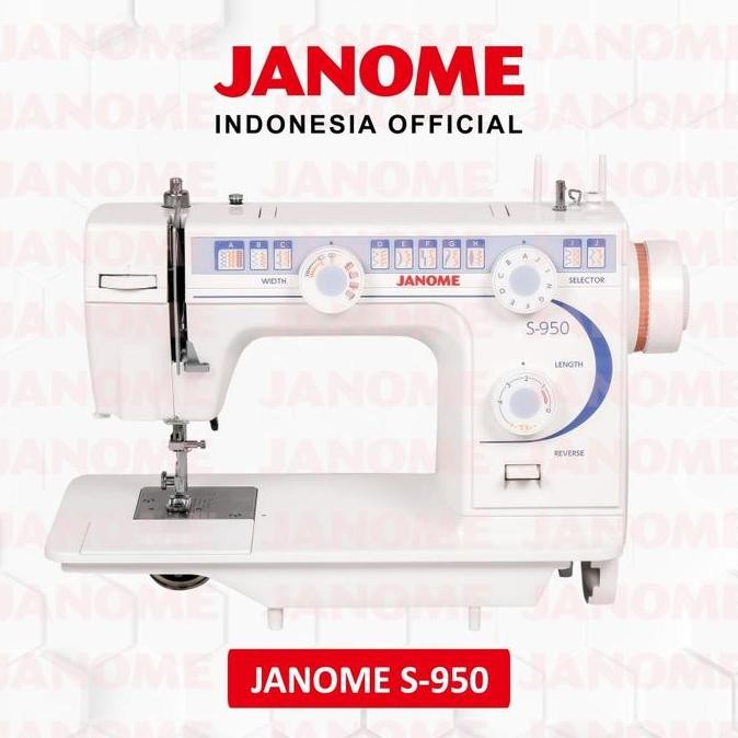 Mesin Jahit JANOME S-950 FLATBED S950 Garai Resmi / Mesin Jahit Janome Original / Janome Resmi
