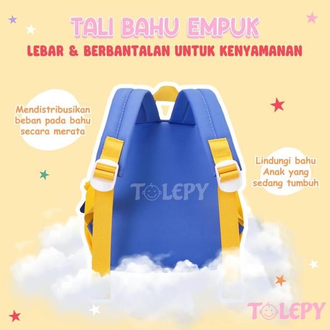 

Spesial Tolepy Tas Sekolah Anak Ekskavator | Tas Anak Laki-Laki Tk / Paud | Boy Kindergarten & Playgroup Excavator School Bag | Tas Kecil Mini