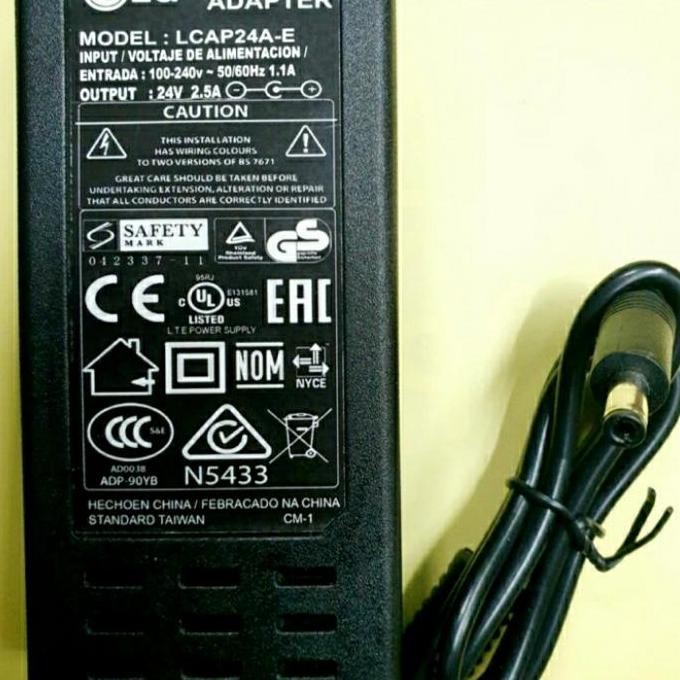 AC ADAPTOR TV LG 24 V 2,5A ADAPTOR