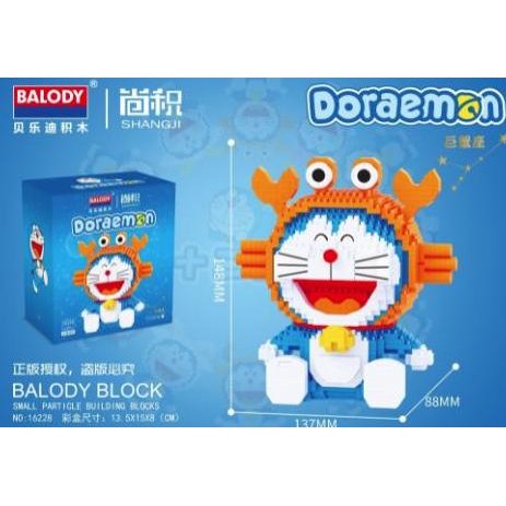 Bricks Nano Block Doraemon 12 Zodiak Bintang Mainan Puzzle 3D
