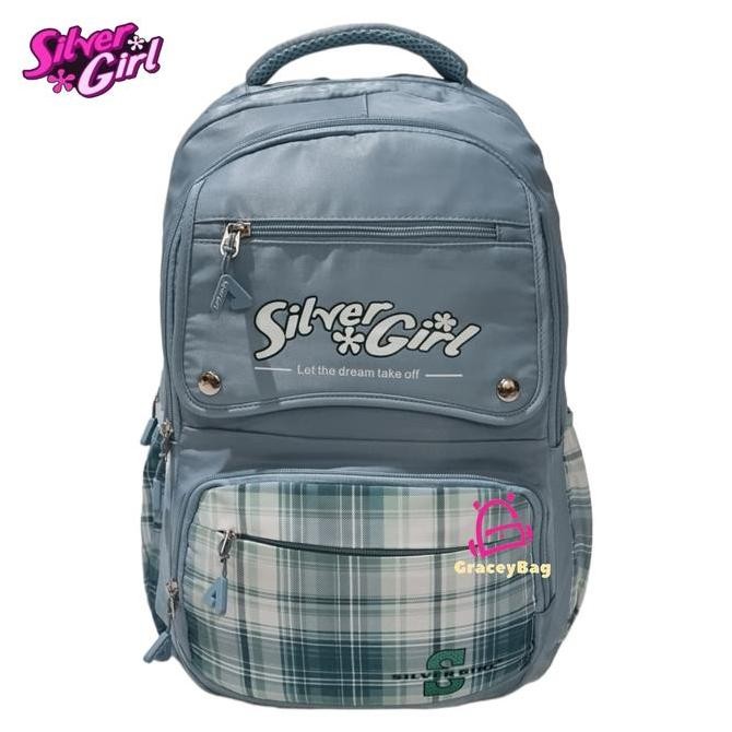 

Spesial Gracey Bag 72614F Tas Ransel Sekolah Anak Perempuan / Remaja Silvergirl