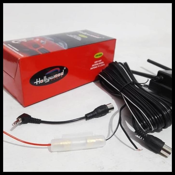 GRATIS ONGKIR ANTENA TV MOBIL HOLLYWOOD UHF VHF INDOOR OUTDOOR HW008S ANTENA BOOSTER 