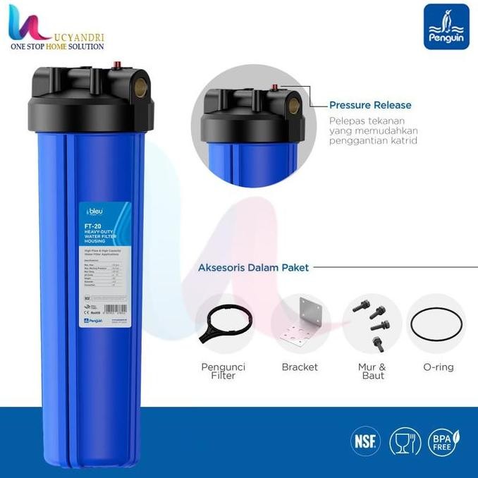 Filter Air Penguin PBF 20 PP Water Filter Tangki, Toren, Tandon
