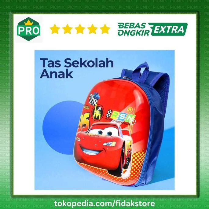 

Terjangkau Tas Ransel Anak Sekolah Backpack Karakter Kartun Mobil Cars Superhero