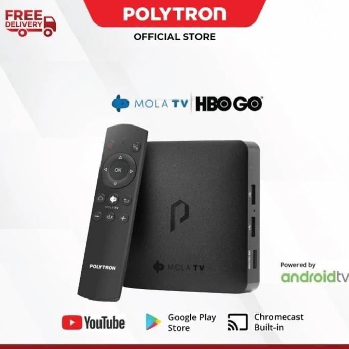 BEBAS ONGKIR - POLYTRON MOLA TV PDBM11 ADL STREAMING PD BM11 ANDROID BOX PDBM 11