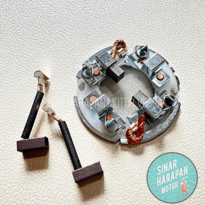 Arang Dinamo Starter Vespa Excel + Piring Dudukan