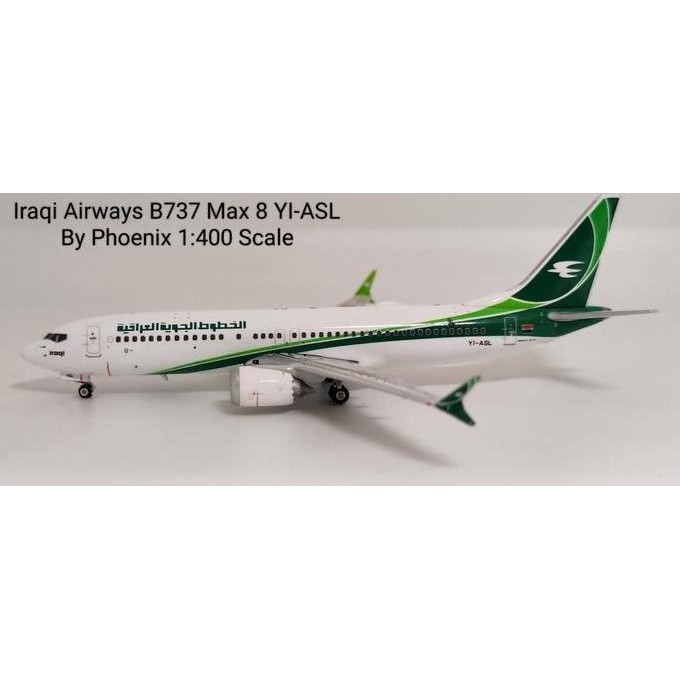 Iraqi Airways B737 Max 8 Yi-Asl By Phoenix 1:400 Scale