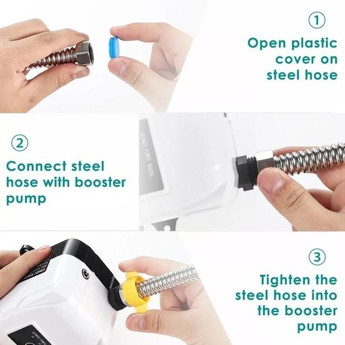 150W Pompa Booster Pendorong Air Booster Pump/ Pompa Pendorong Air Shower 32L Booster Pump Air Pompa