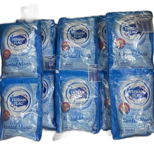 

30 Sachet Bendera Krimer Frisian Flag Sachet 38Gr Isi 5 Pak X 6Pcs Milk Susu Kental Manis