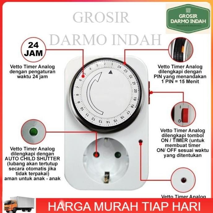 Promo DV STOP KONTAK TIMER MANUAL TIMER ANALOG MANUAL KUALITAS KITANI HELES COD