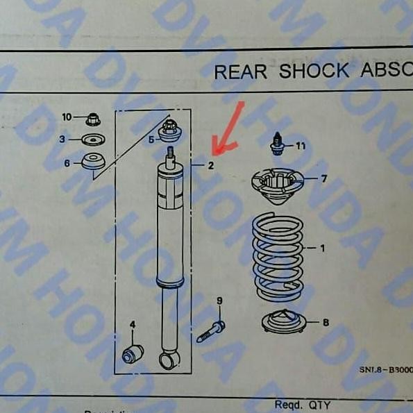 Shockbreaker Belakang IKYBI Civic FD
