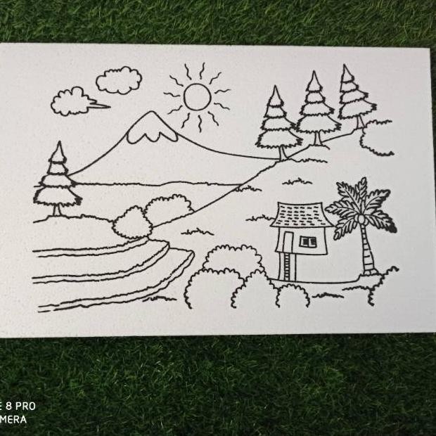 

Styrofoam lukis/mewarnai 12 pcs ukuran 33x50x1cm