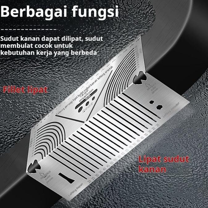 

Alat Penanda Baja Tahan Karat Untuk Menggambar Garis Penggaris, Merencanakan Busur Baja Persegi Menandai Tabung Persegi Sudut Siku-Siku