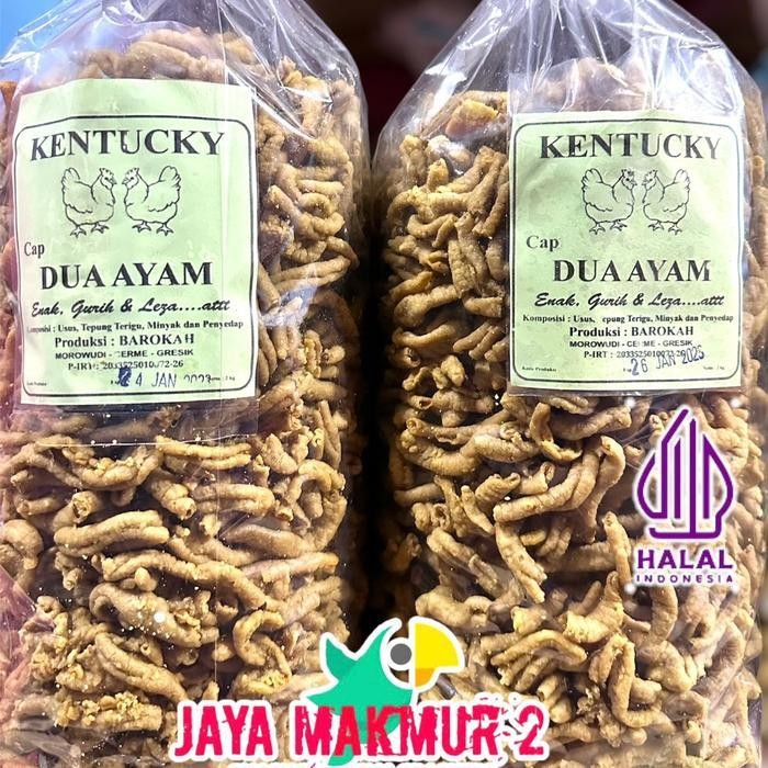 

Cri 1Kg - Keripik Usus Ayam Cap Dua Ayam Snack Crispy