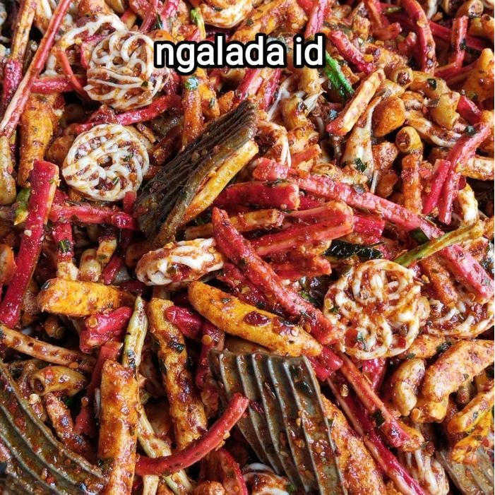 

Cri Seblak Kering Pedas Daun Jeruk Campur/Aneka Seblak Mix 500Gram Peds Daun Jeruk Snacks Cemilan