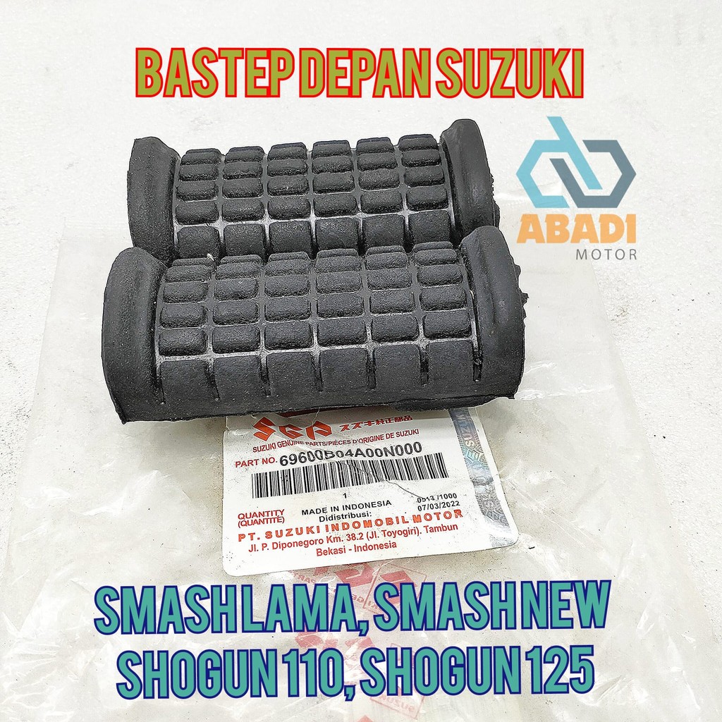 Bastep Footstep Belakang Ori Suzuki Smash Lama Smash New Shogun 110 Shogun 125 Karet Pijakan Injakan