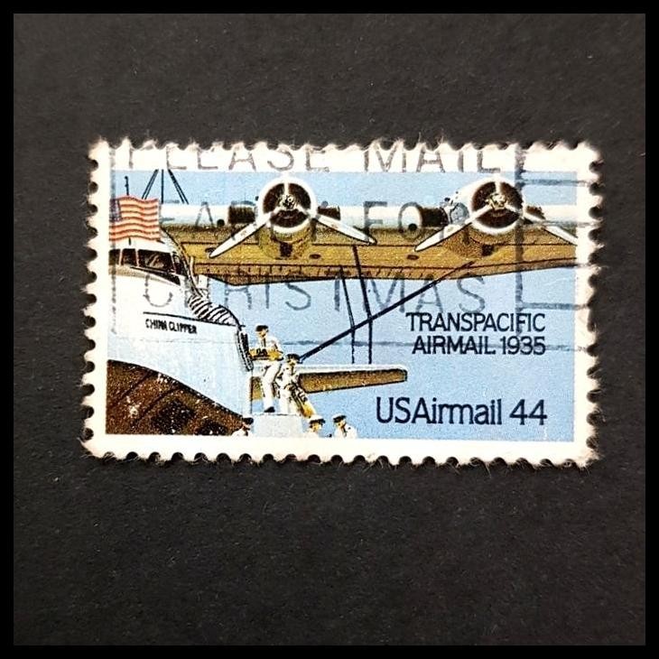 

GRATIS ONGKIR PRANGKO AMERIKA. PESAWAT TRANSPACIPIC AIRMAIL 1935
