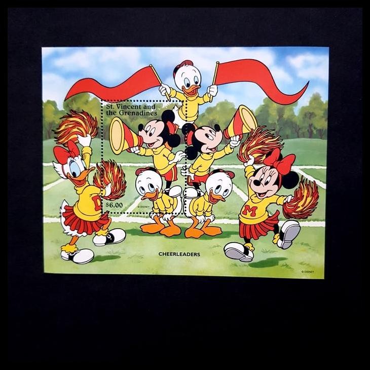 

DISKON PERANGKO/PRANGKO DISNEY. MICKEY DAN DONALD CHEERLEADERS !!