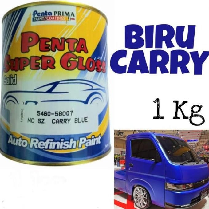 Cat Penta Super Gloss NC Carry Blue Biru Carry Solid