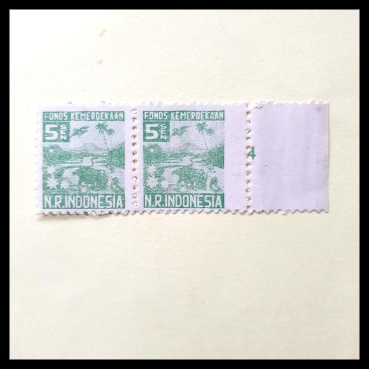 

BEST DEAL PRANGKO REVOLUSI SUMATRA 1946. FONDS KEMERDEKAAN 5 SEN PERF. BERGESER