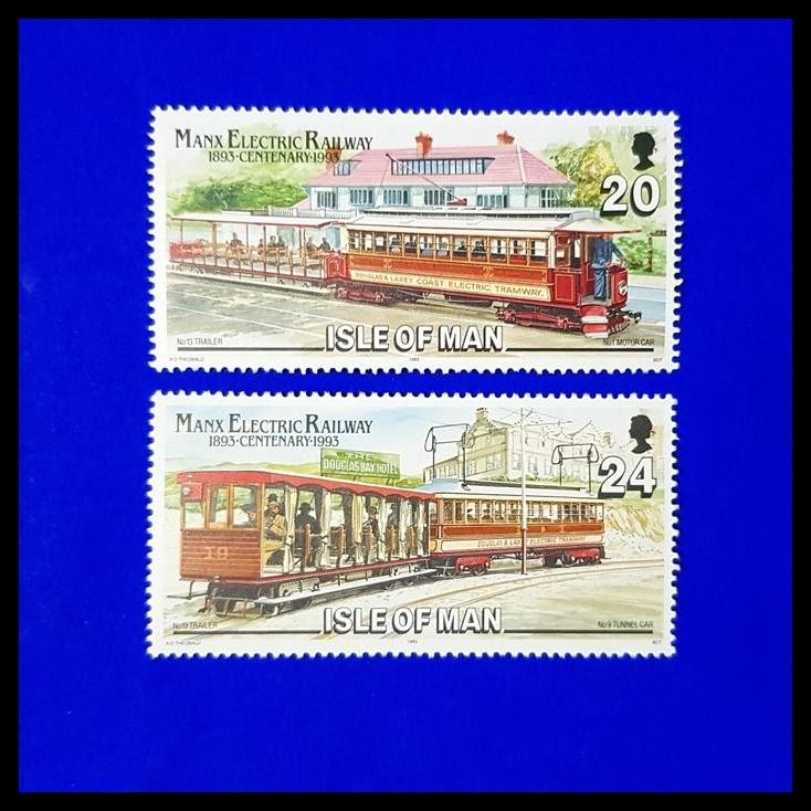 TERBARU PERANGKO/PRANGKO KERETA API LISTRIK ~ MANX ELECTRIC RAILWAY 