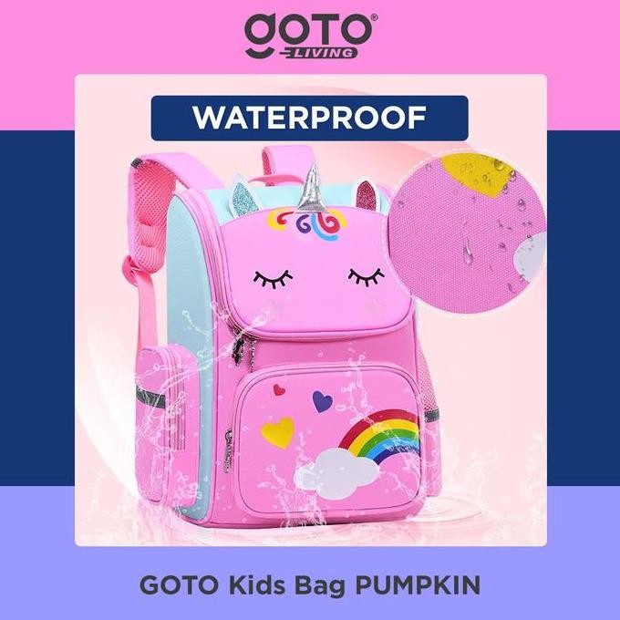 

Terjangkau Goto Pumpkin Tas Ransel Sekolah Anak Tk Sd Backpack Waterproof Bag