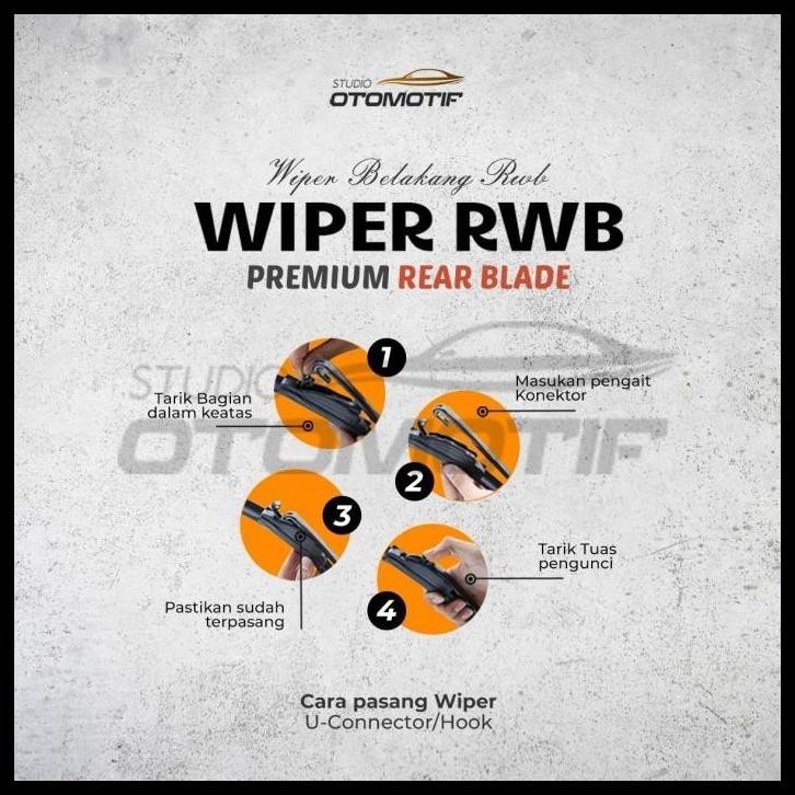 TERBARU RWB REAR WIPER - WIPER BELAKANG CX5 CX 5 2013-2017 14 INCH 