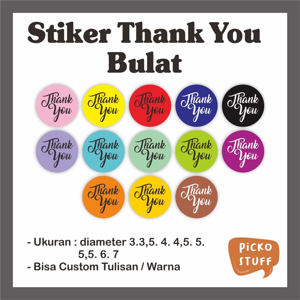 

Stiker Thank You Bulat(1 lembar a3+)