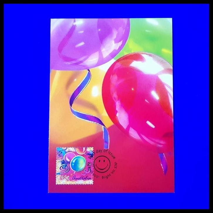 

TERBARU PRANGKO AUSTRALIA. KARTUPOS. BALON PESTA, LET'S PARTY. COLOUR MY DAY !!!!!