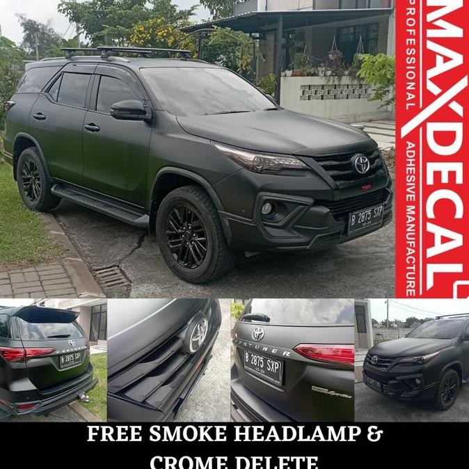 Wrapping Sticker Full Body Mobil Black Matt Doff Maxdecal