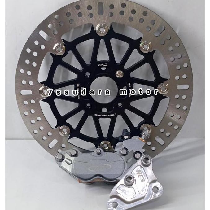 cakram ktc racing full cnc floating 300mm + kaliper ktc 4p rx king