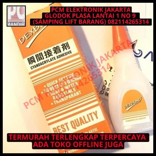 

TERMURAH LEM DEXBOND / LEM KOREA / LEM SETAN INSTANT GLUE - 15GR ORI !!!!!